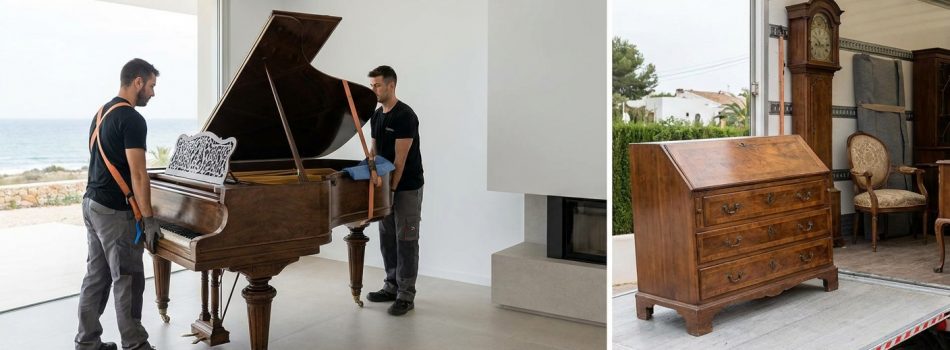 Transportes Denia - ¿Muebles Antiguos o Pianos en Denia? Puntualisimo, Tu Experto en Traslado de Objetos Delicados y de Valor