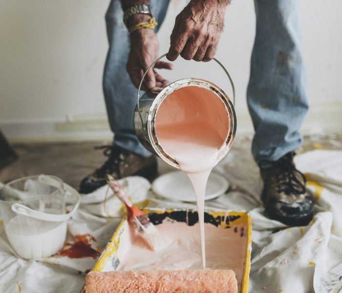 painting the walls pink